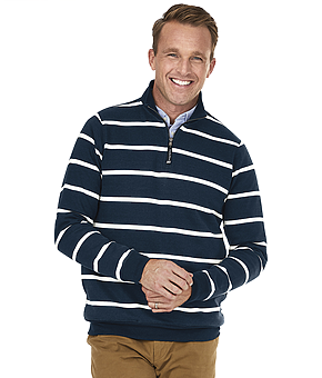 Crosswind Quarter Zip Print Sweatshirt