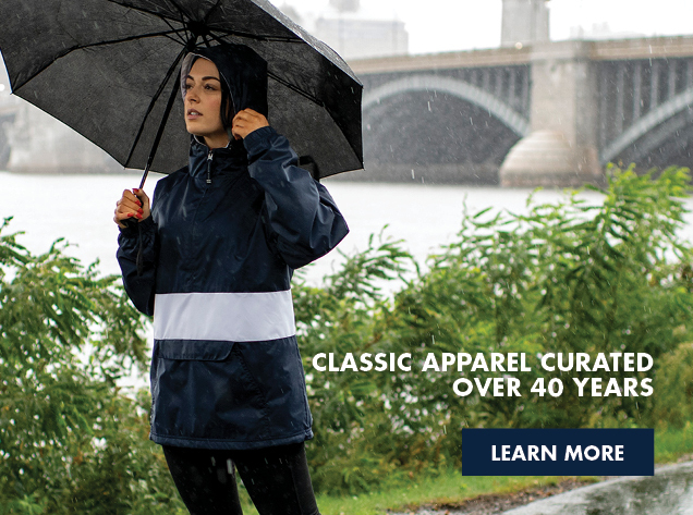 Classic apparel curated over 40 years --- learn more about Charles River Apparel