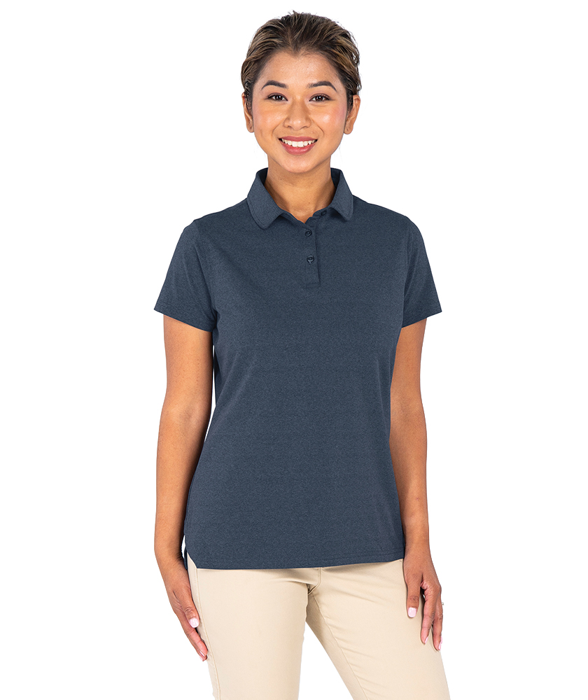 Women's Heathered Eco-Logic Stretch Polo | Charles River Apparel