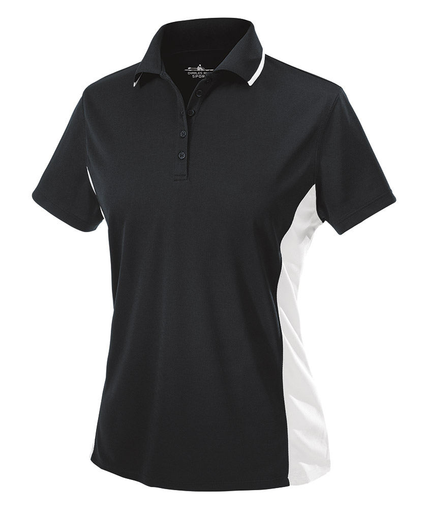 Women's Color Blocked Wicking Polo | Charles River Apparel