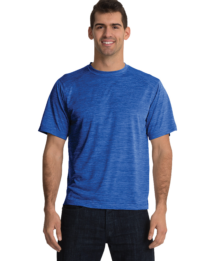 Charles River Apparel Mens Space Dye Moisture Wicking Performance Tee T-Shirt