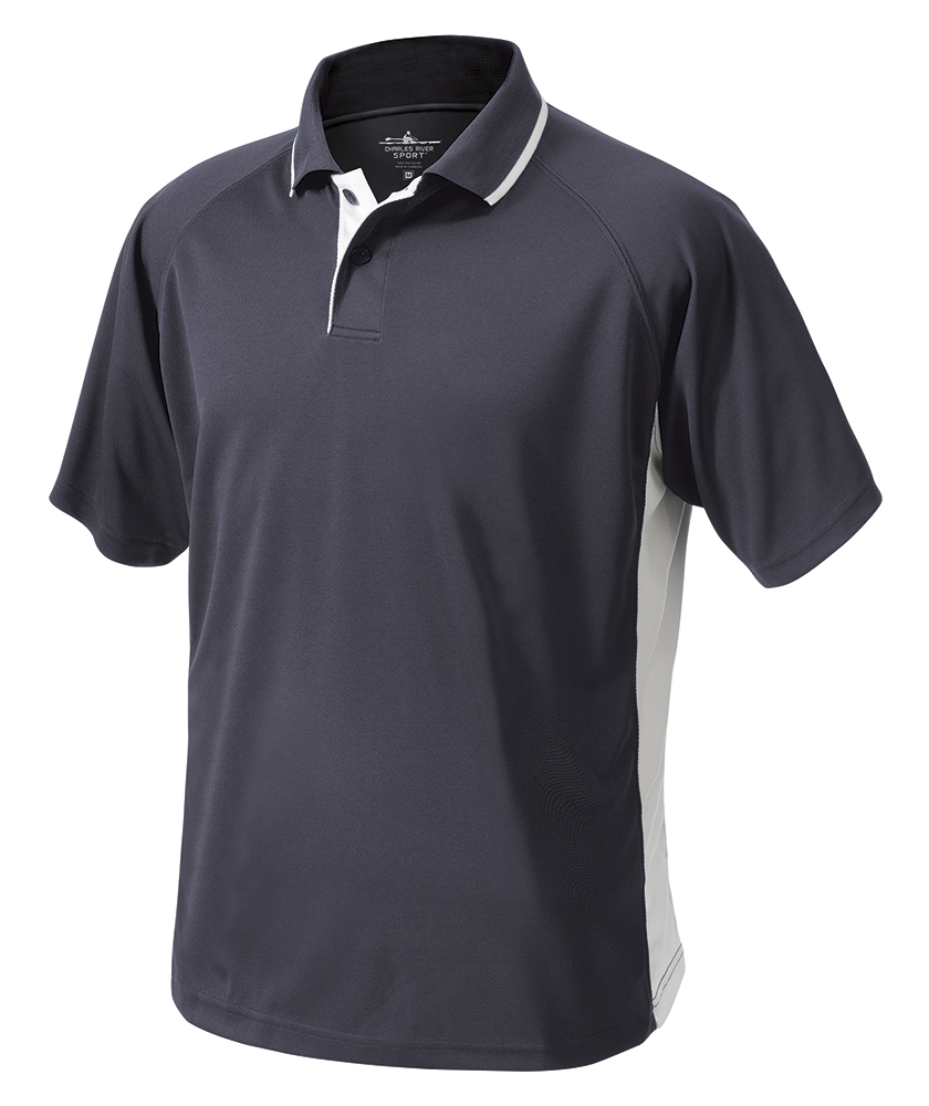 Men's Color Blocked Wicking Polo | Charles River Apparel
