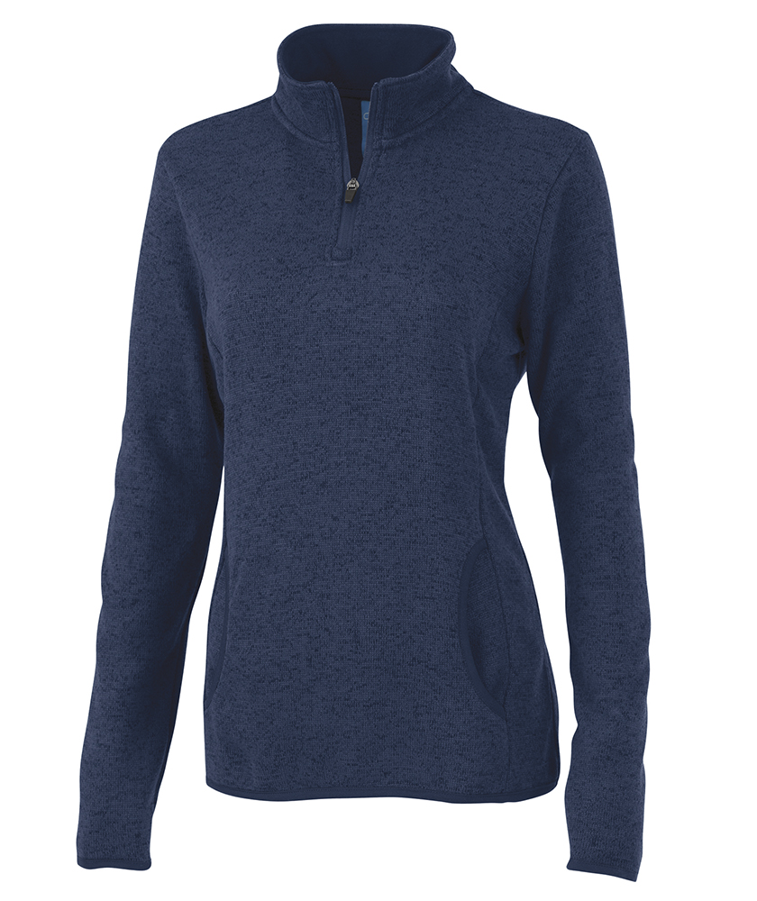 Women's Heathered Fleece Pullover | Charles River Apparel