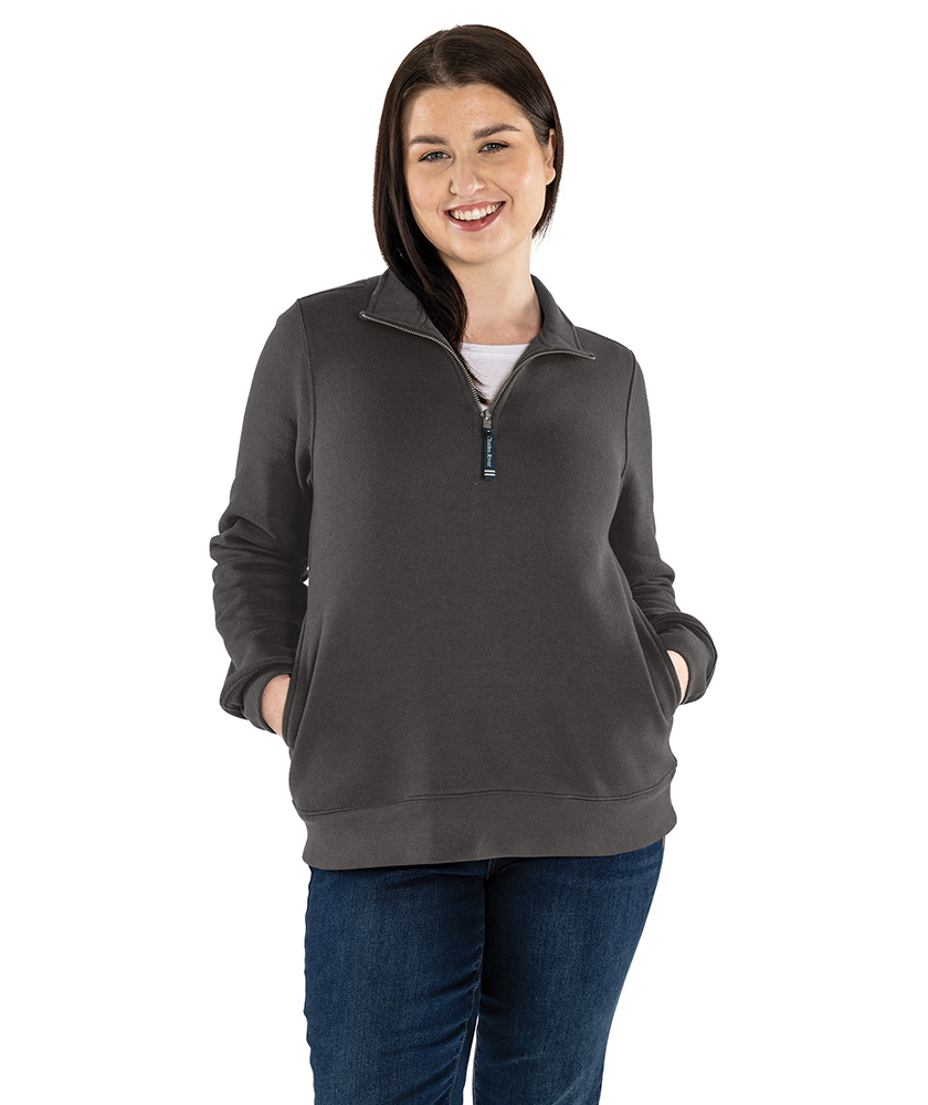 Women's Crosswind Quarter Zip Sweatshirt | Charles River Apparel