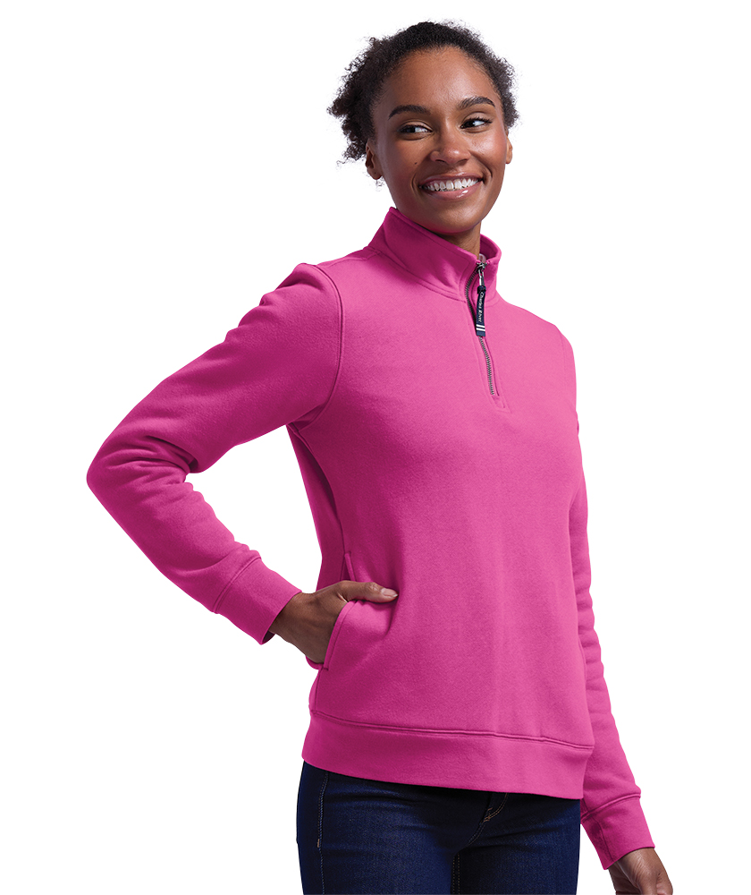 Women's Crosswind Quarter Zip Sweatshirt | Charles River Apparel