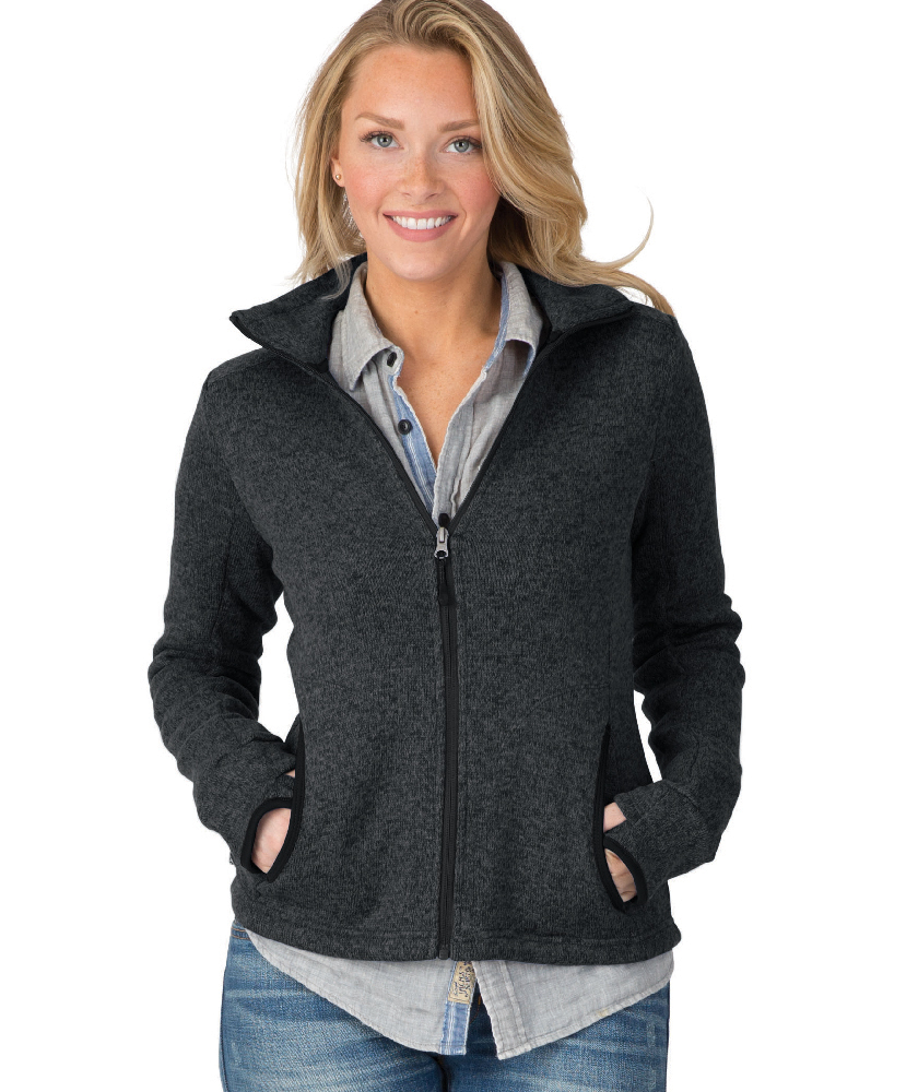 Women\'s Heathered Fleece Jacket | Charles River Apparel