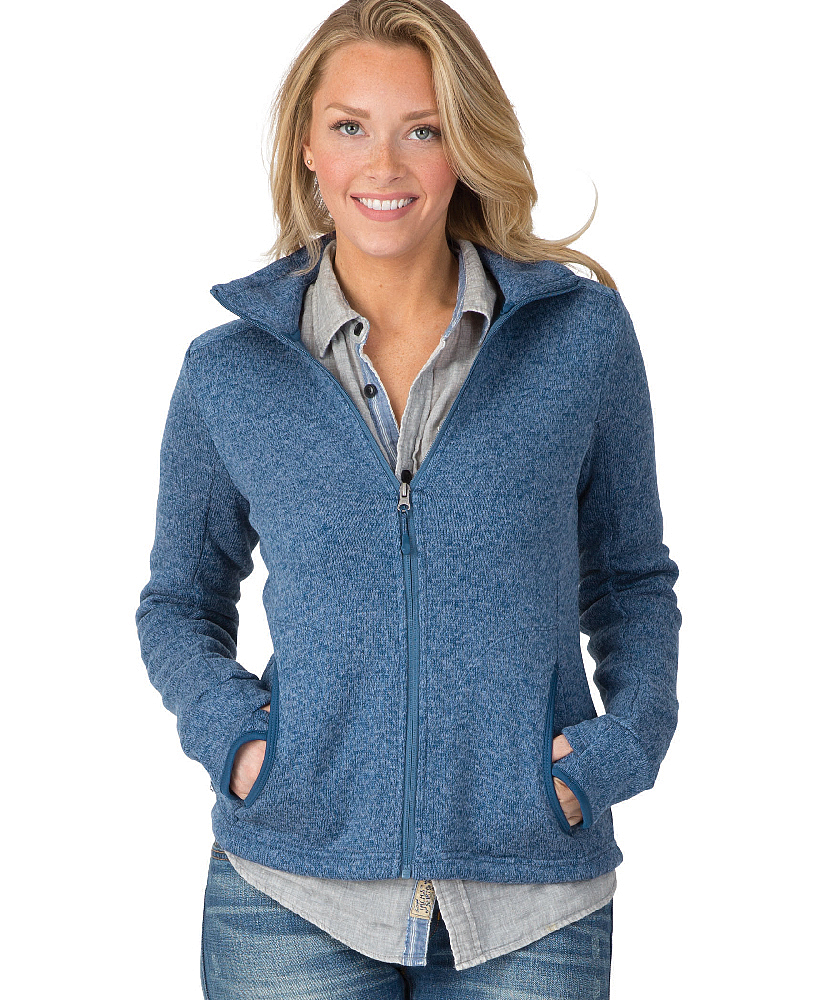 Charles River Women's Heathered Fleece Jacket, Light Gray Heather  (Wholesale Pricing N/A)
