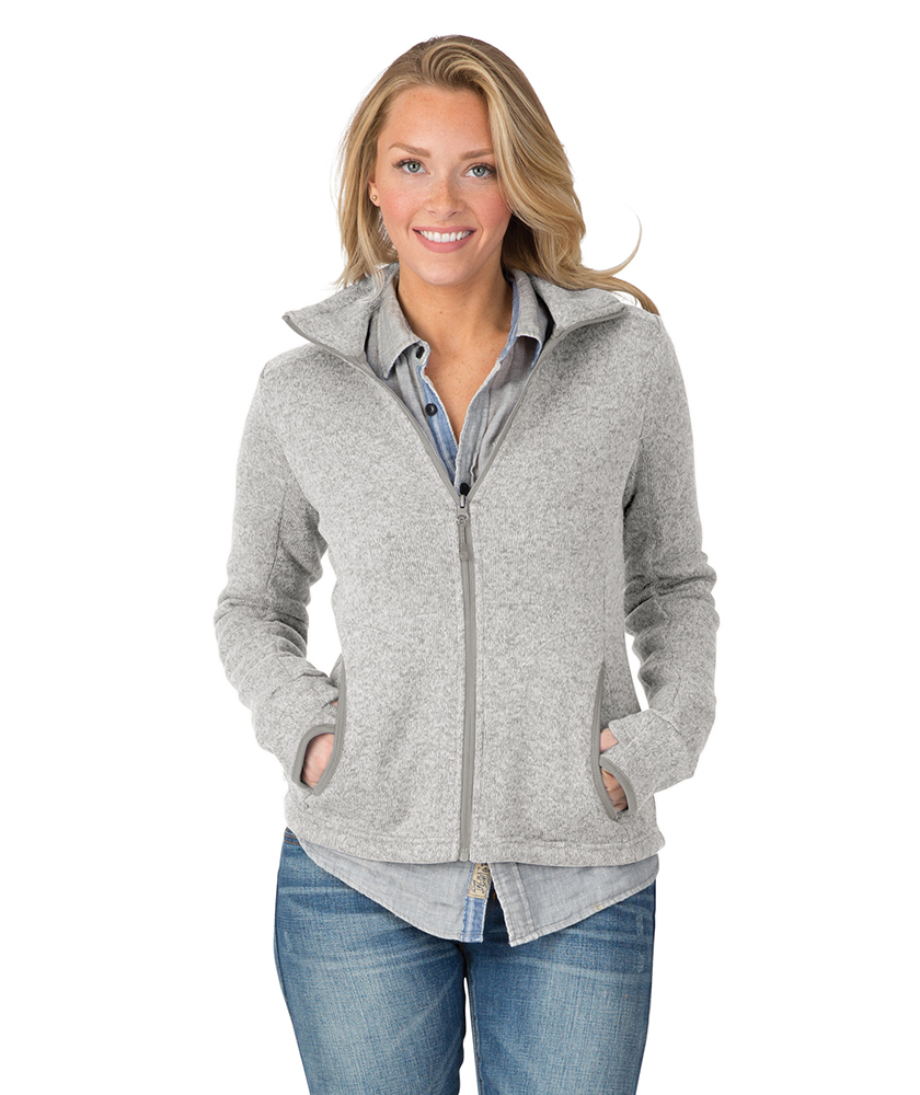 Women\'s Heathered Fleece Jacket | Charles River Apparel