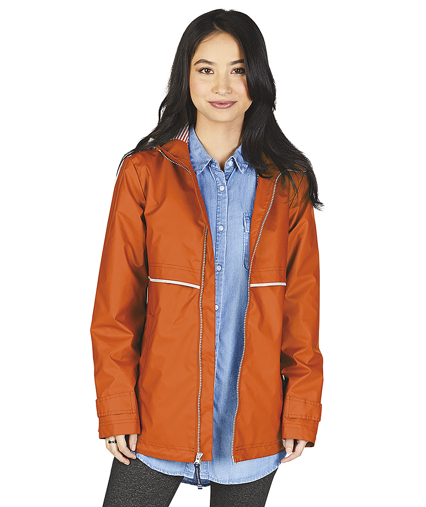 womens lined rain jacket with hood