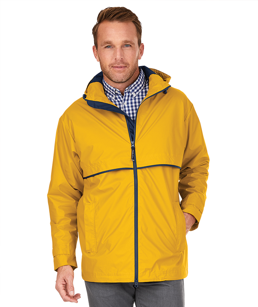 Charles River Men's New Englander Rain Jacket Hooded Windbreaker Coat 9199 