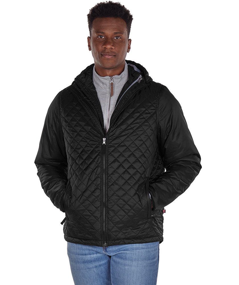 Men's Lithium Quilted Hooded Jacket | Charles River Apparel