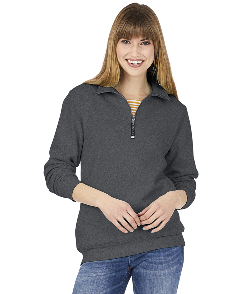 Relaxed Graphic 1/4 Zip Sweatshirt - Blue