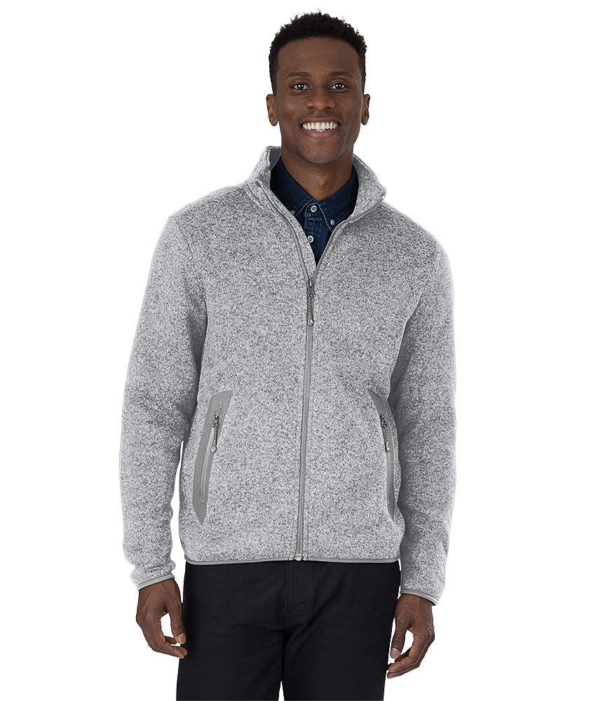 Modderig Gehuurd Scarp Men's Heathered Fleece Jacket | Charles River Apparel