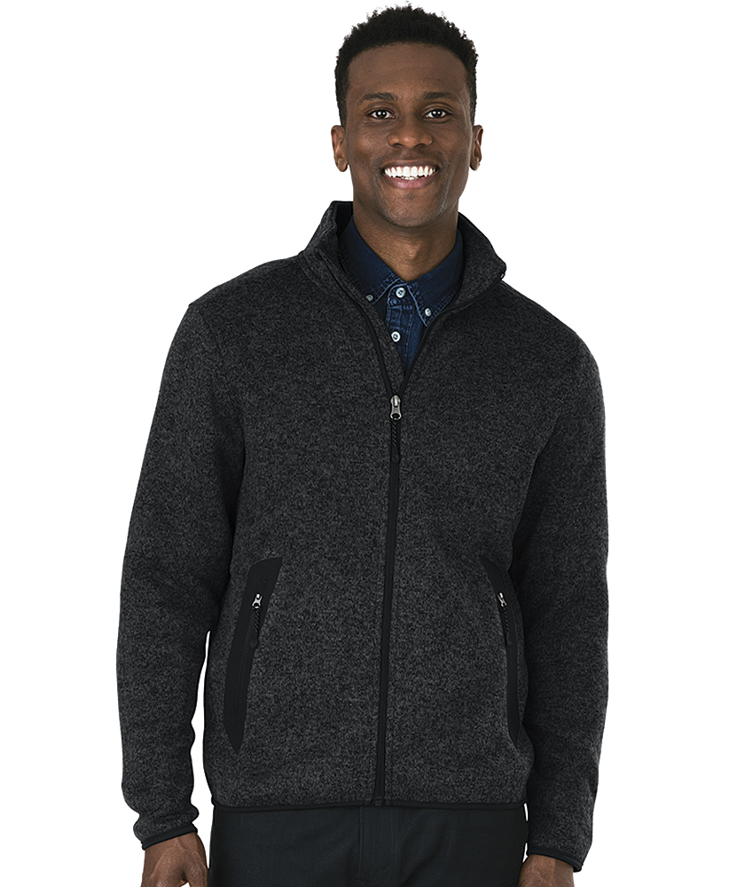 Men's Heathered Fleece Jacket | Charles River Apparel