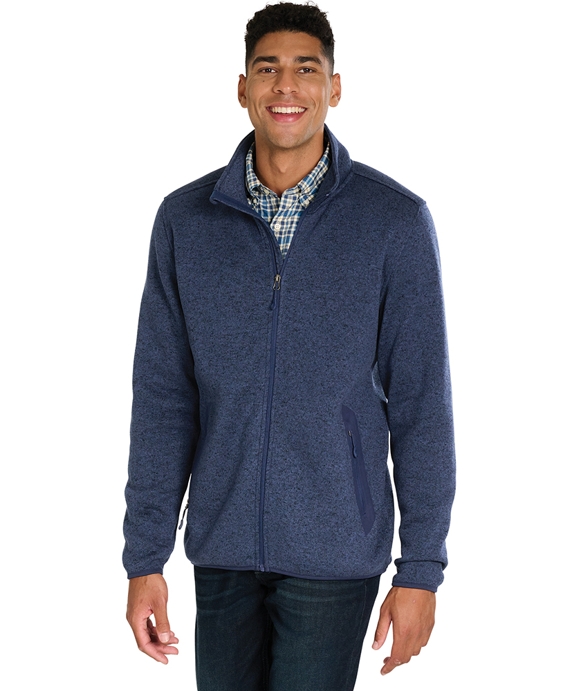 Men's Heathered Fleece Jacket | Charles River Apparel