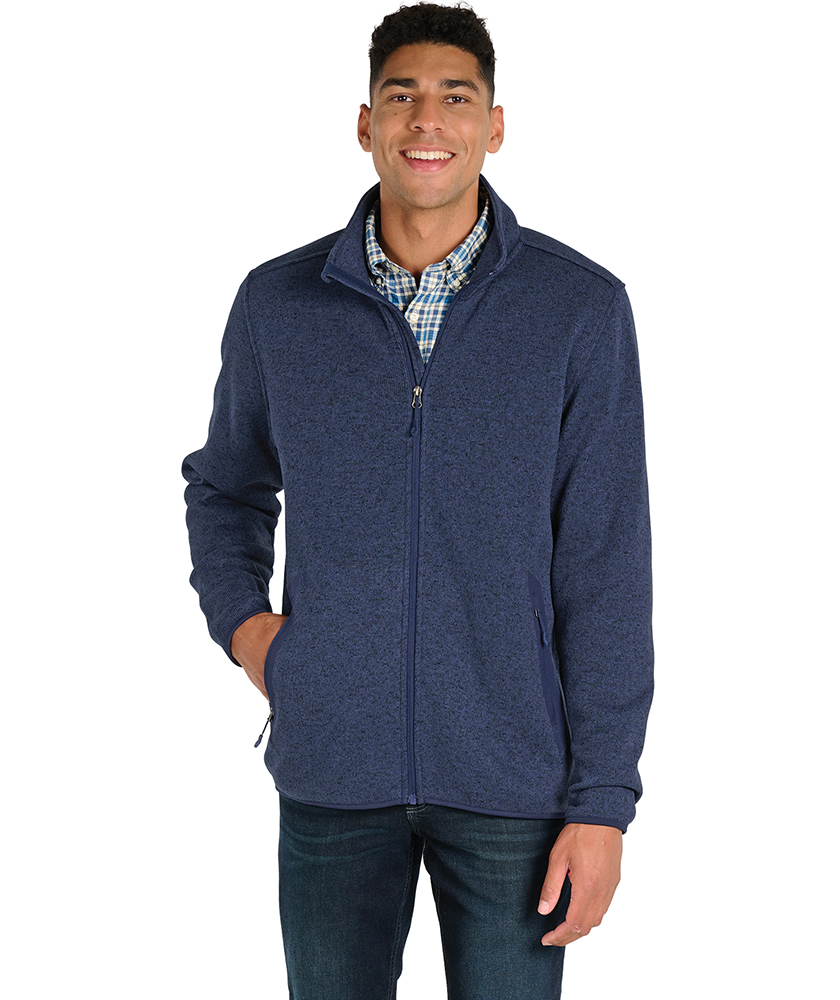 Men's Heathered Fleece Jacket | Charles River Apparel