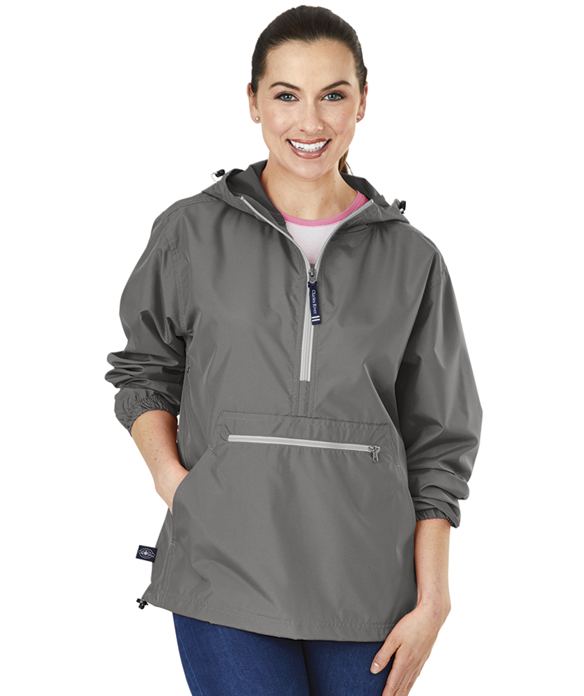 Reg/Ext Sizes Rain Jacket Charles River Apparel Pack-n-go Wind & Water-Resistant Pullover 