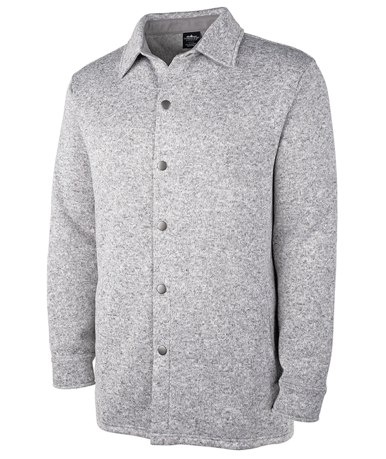 Plaid Snap Front Fleece Shacket