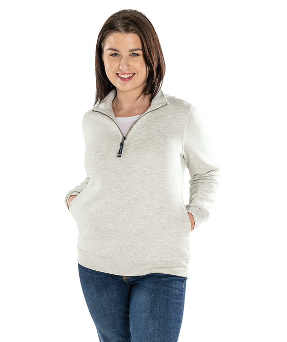 Women's Crosswind Quarter Zip Sweatshirt | Charles River Apparel