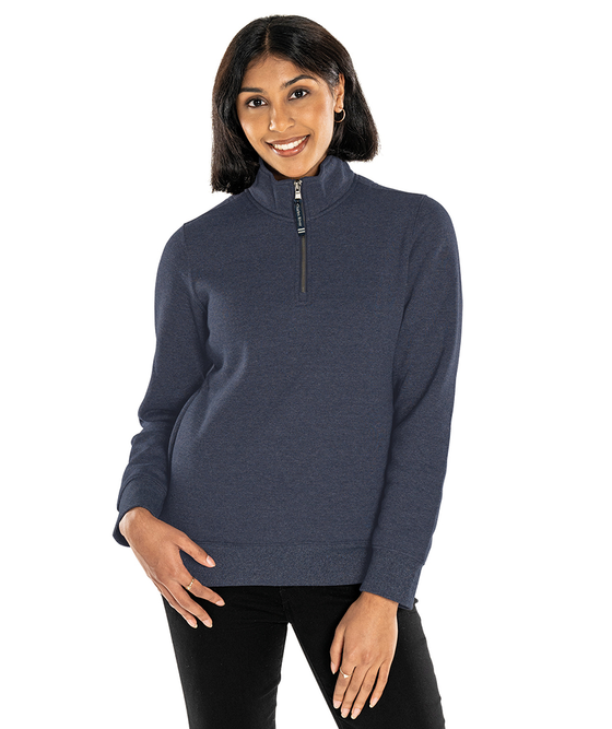 Women's Crosswind Quarter Zip Sweatshirt | Charles River Apparel