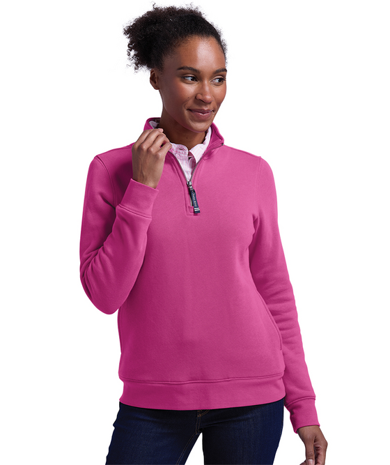 Women's Crosswind Quarter Zip Sweatshirt | Charles River Apparel