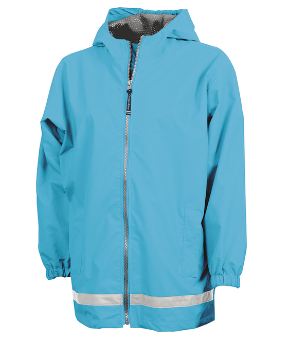 Kids' New Englander Rain Jacket - Waterproof Windbreaker With Reflective Stripes, Size 3T - View #7
