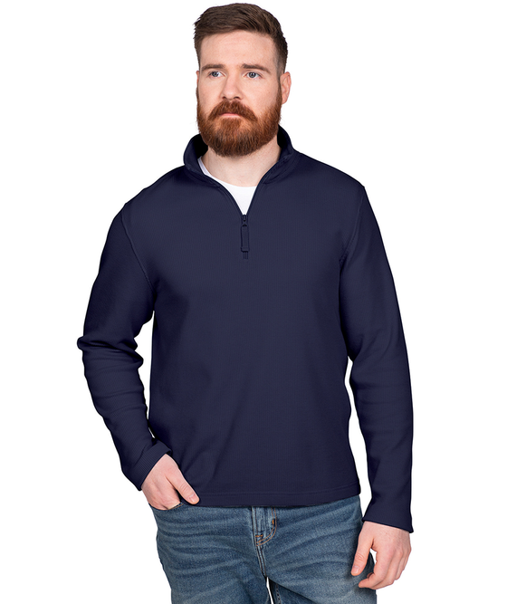 Men’s Lightweight Waffle Quarter Zip Pullover | Charles River Apparel