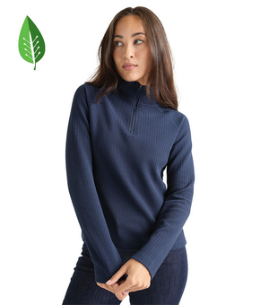 W TexturKnit 1/4 Zip Pullover
