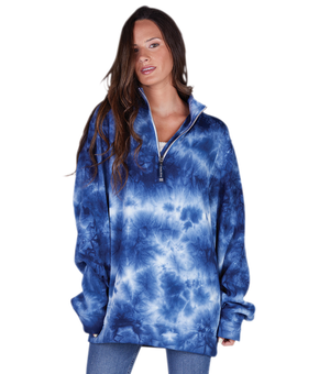 Crosswind Quarter Zip Sweatshirt (Tie-Dye)